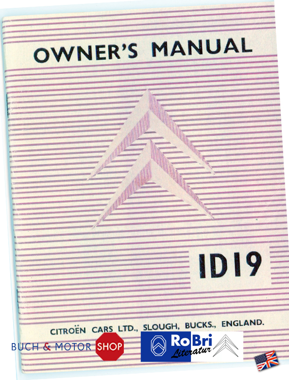 Citroën D Notice d'emploi 1958 ID Slough